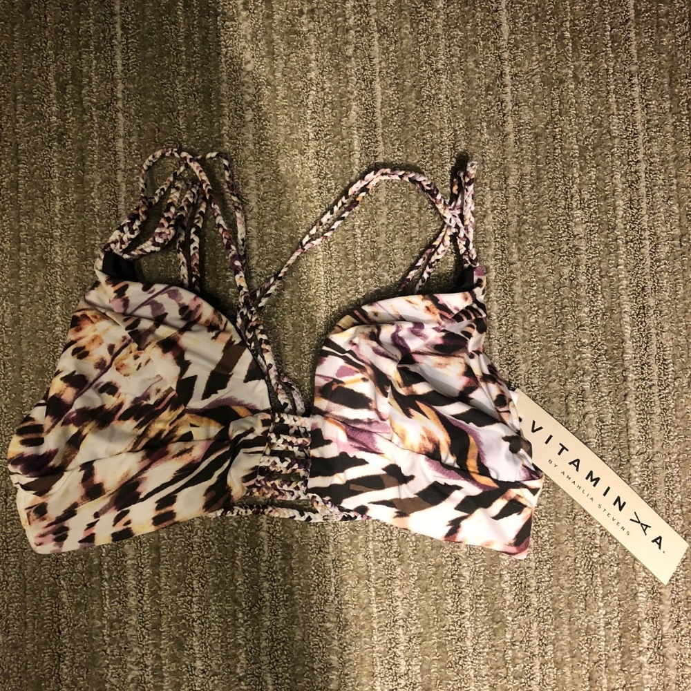 Vitamin A Swim Jaydah Braid Bralette Bikini Top